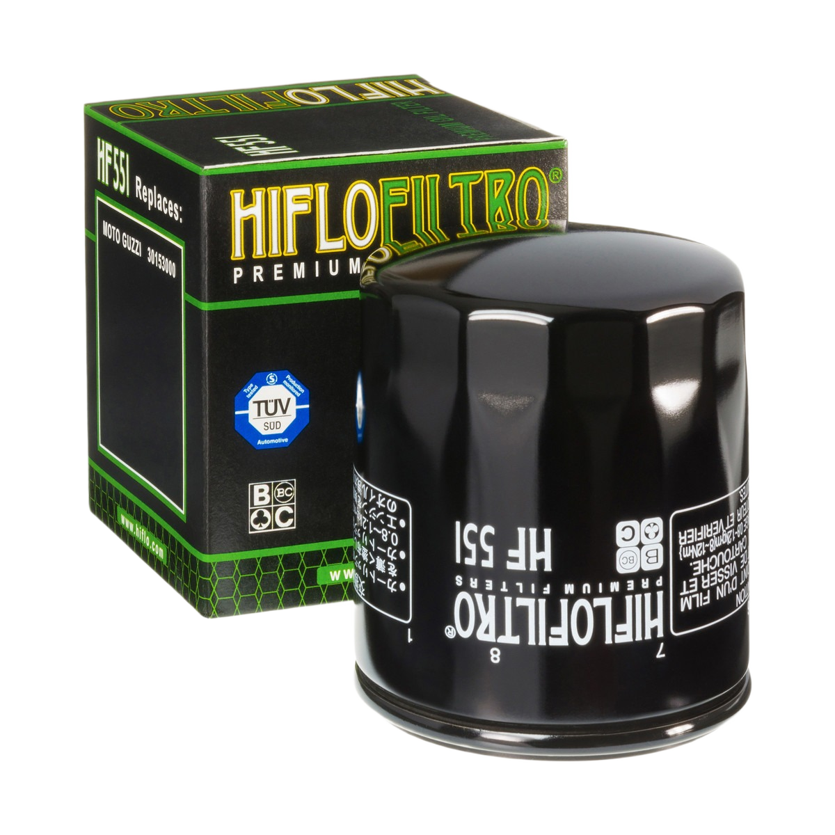 HF551.png HIFLO - Filtru ulei HF551 - imagine 1